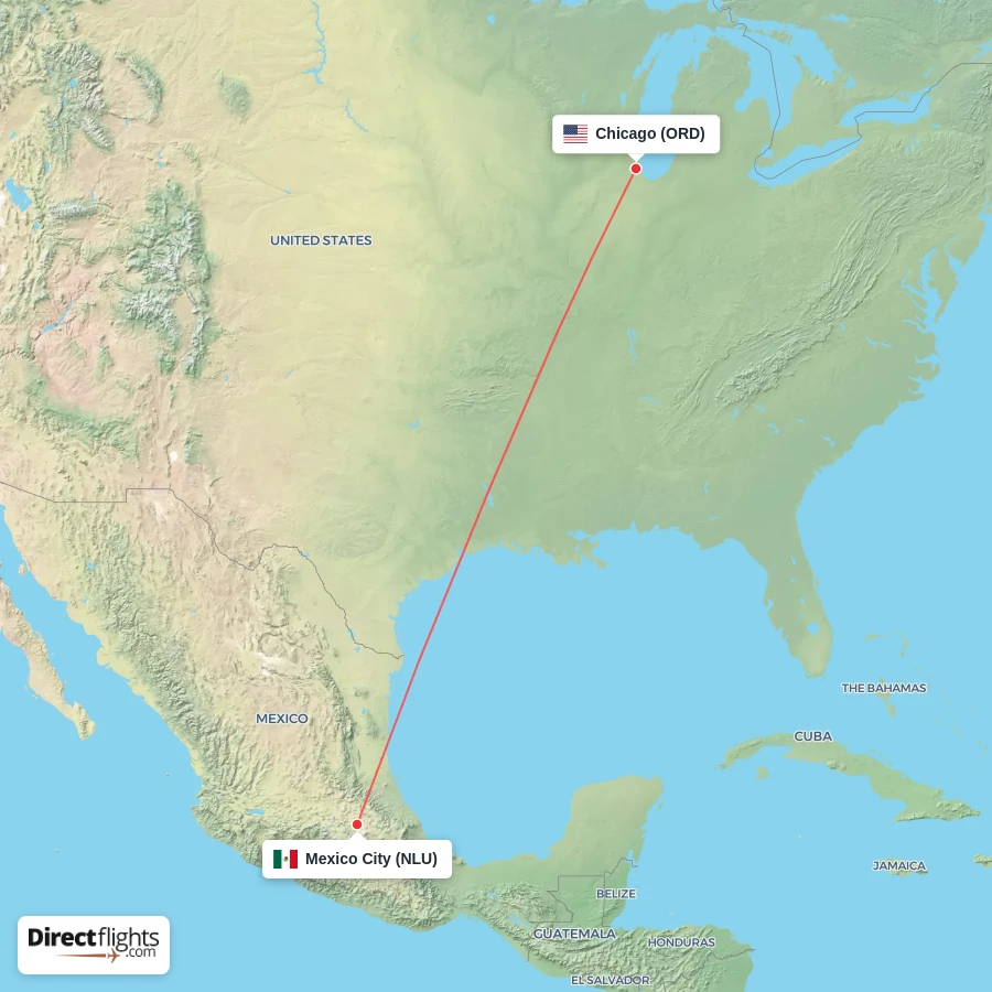 NLU - ORD route map