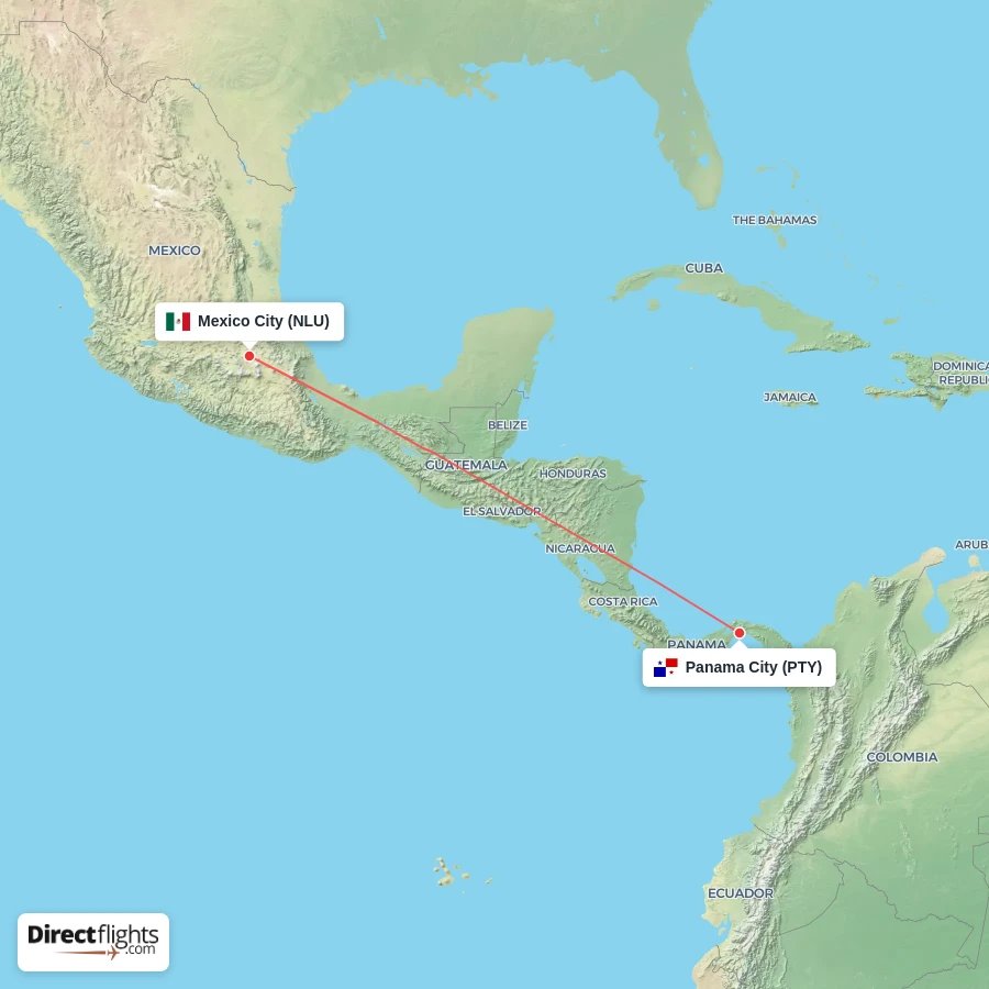 NLU - PTY route map