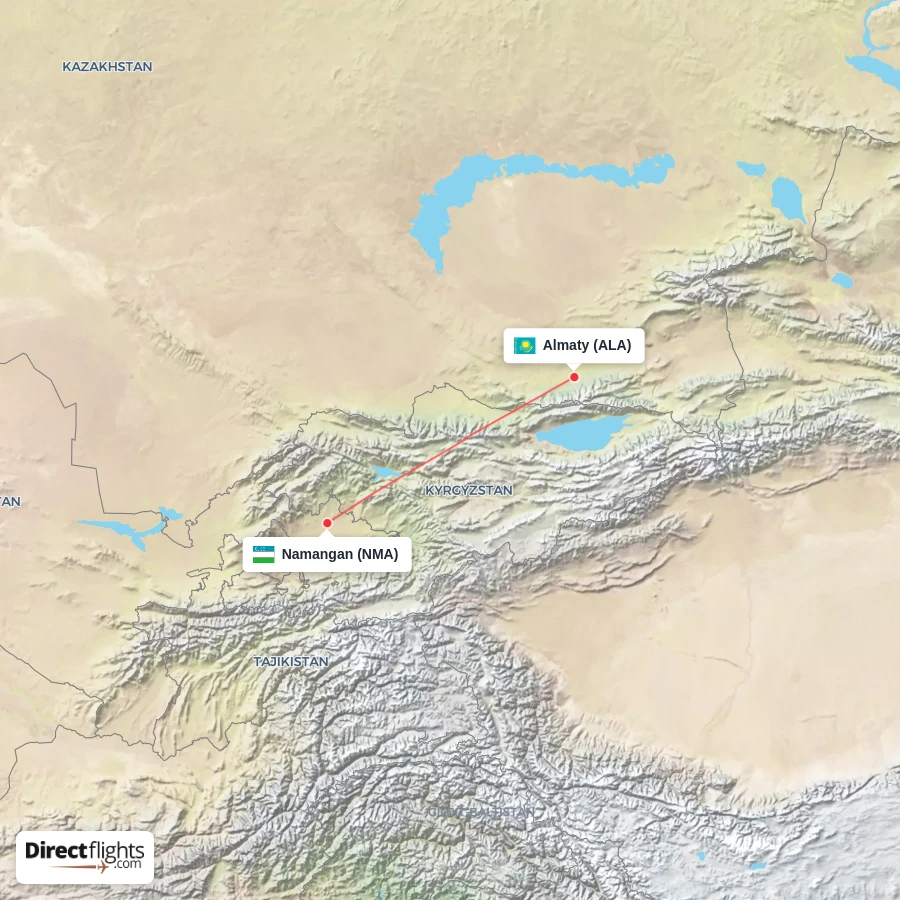 NMA - ALA route map