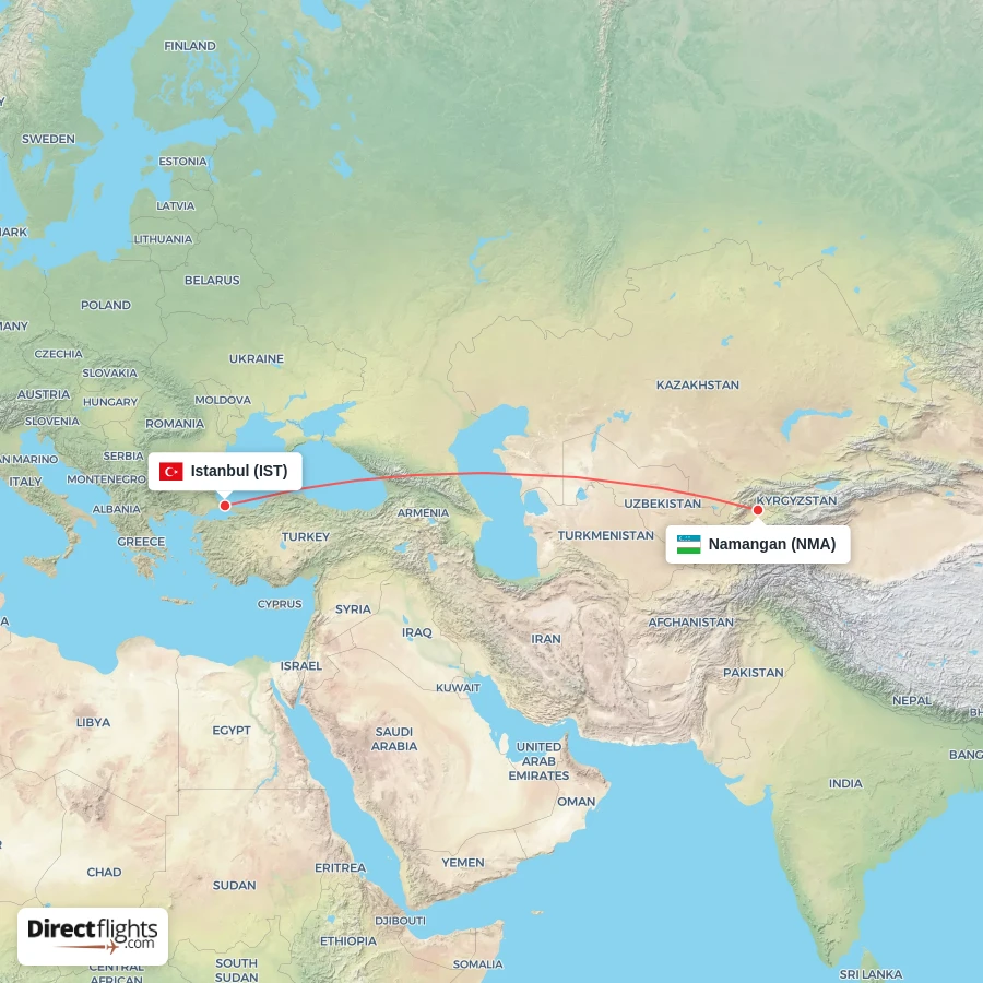 NMA - IST route map