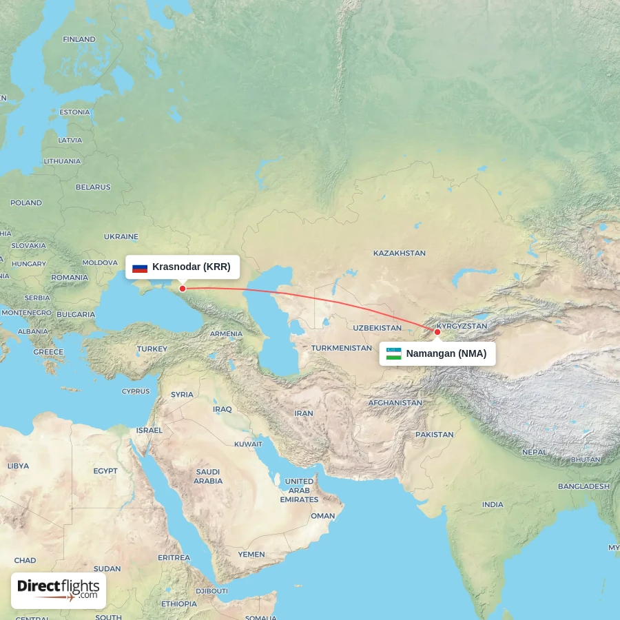 NMA - KRR route map