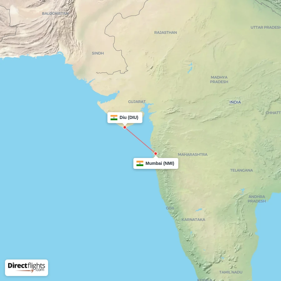 NMI - DIU route map