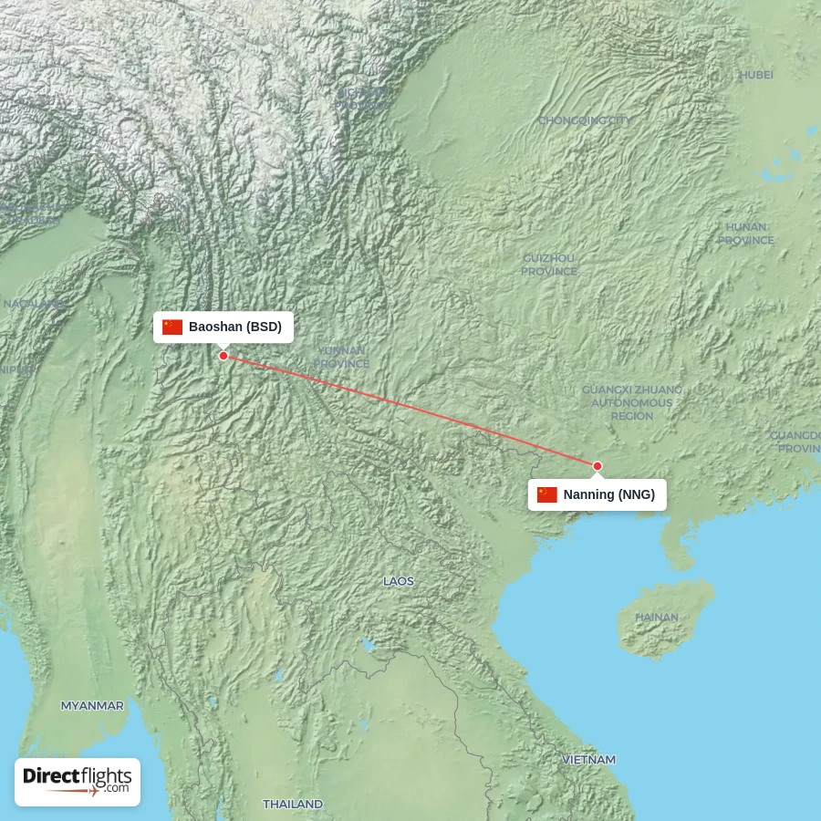 NNG - BSD route map