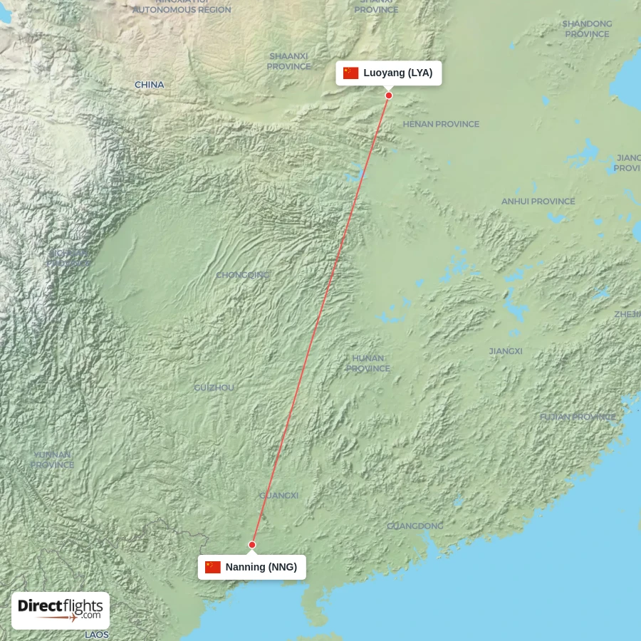 NNG - LYA route map