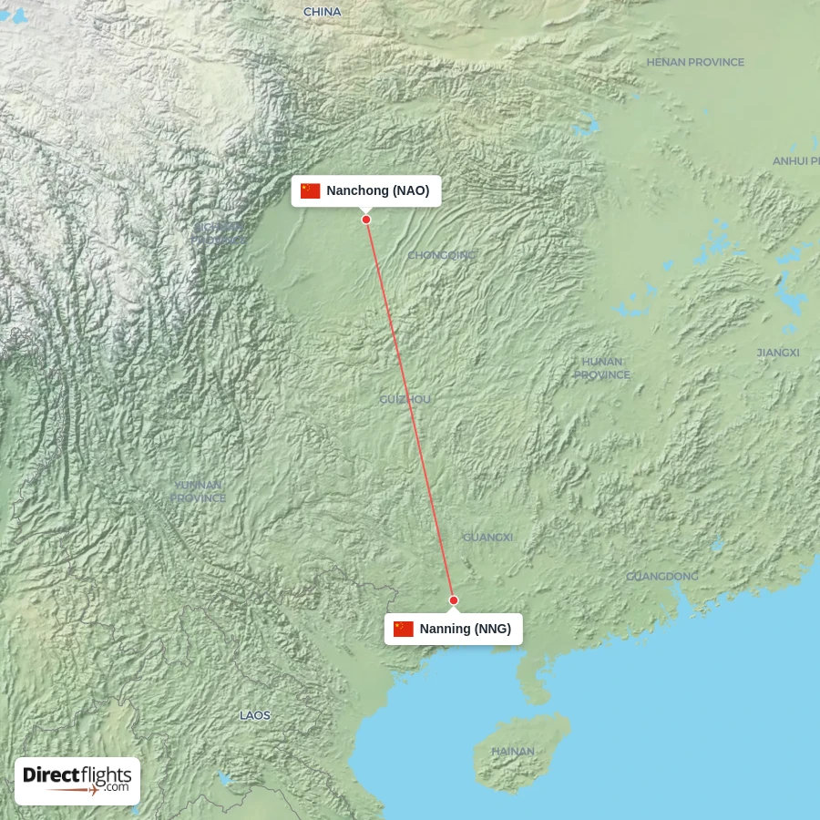 NNG - NAO route map