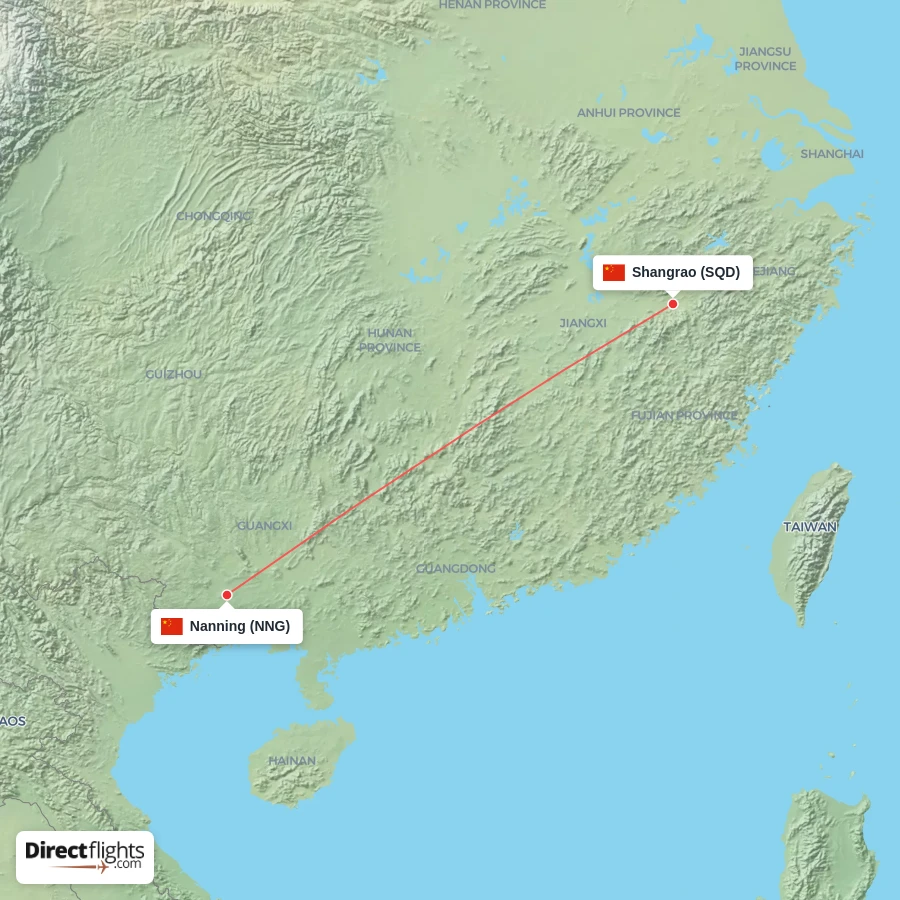 NNG - SQD route map