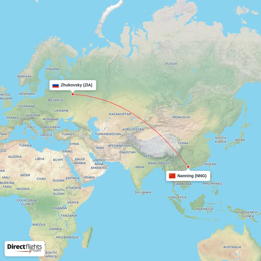 NNG - ZIA route map