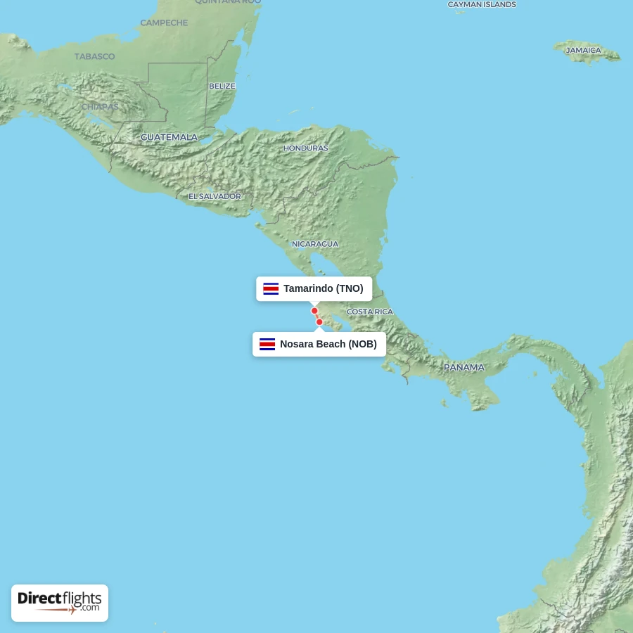 NOB - TNO route map