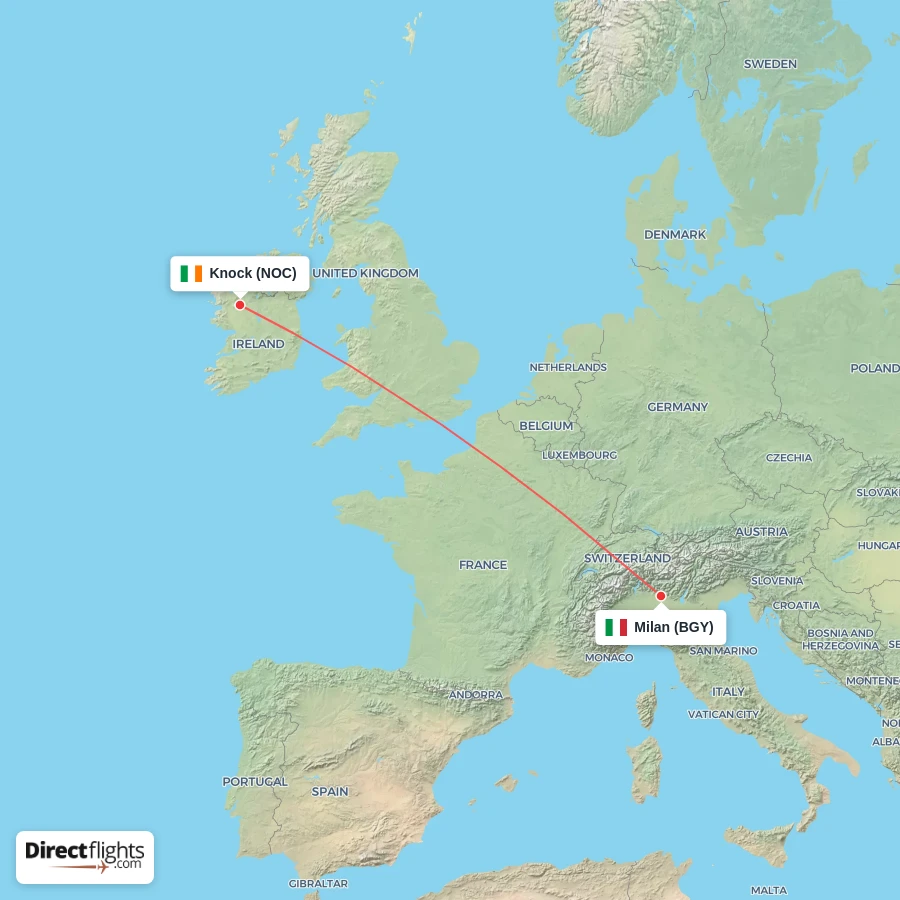 NOC - BGY route map