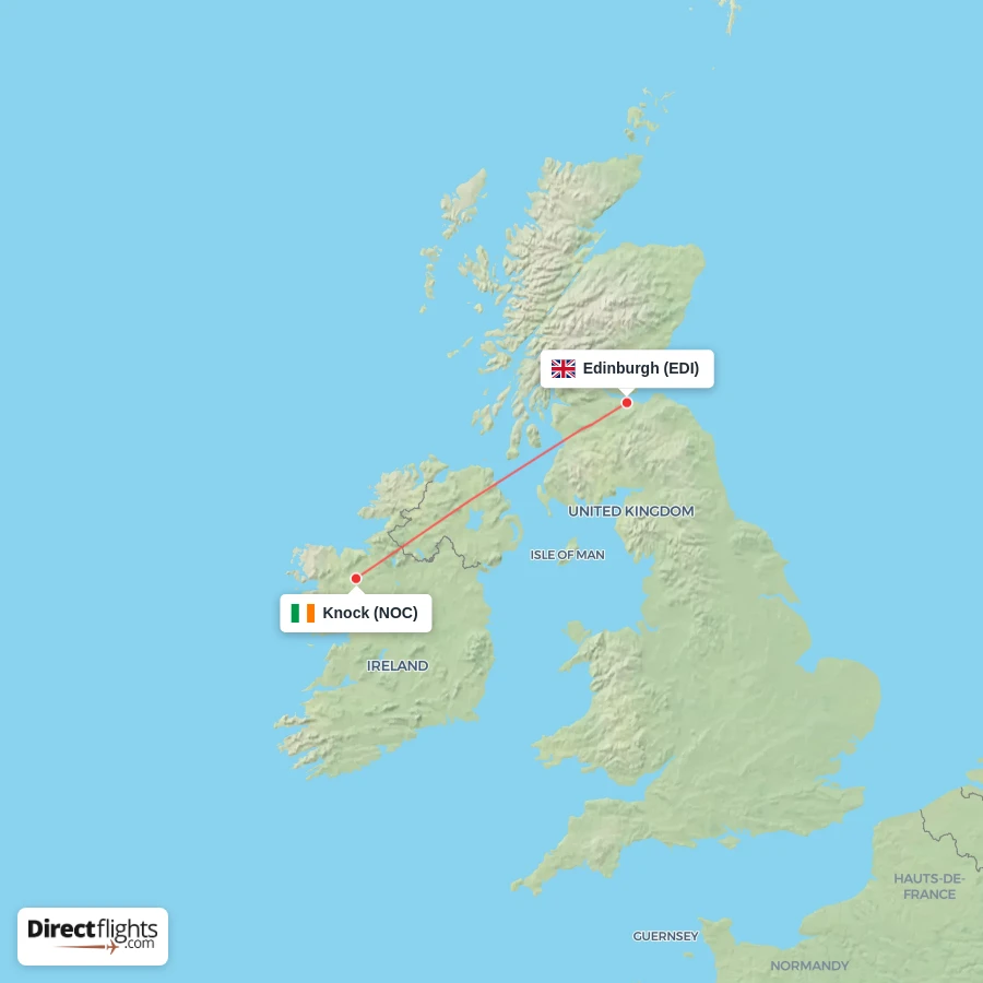 NOC - EDI route map