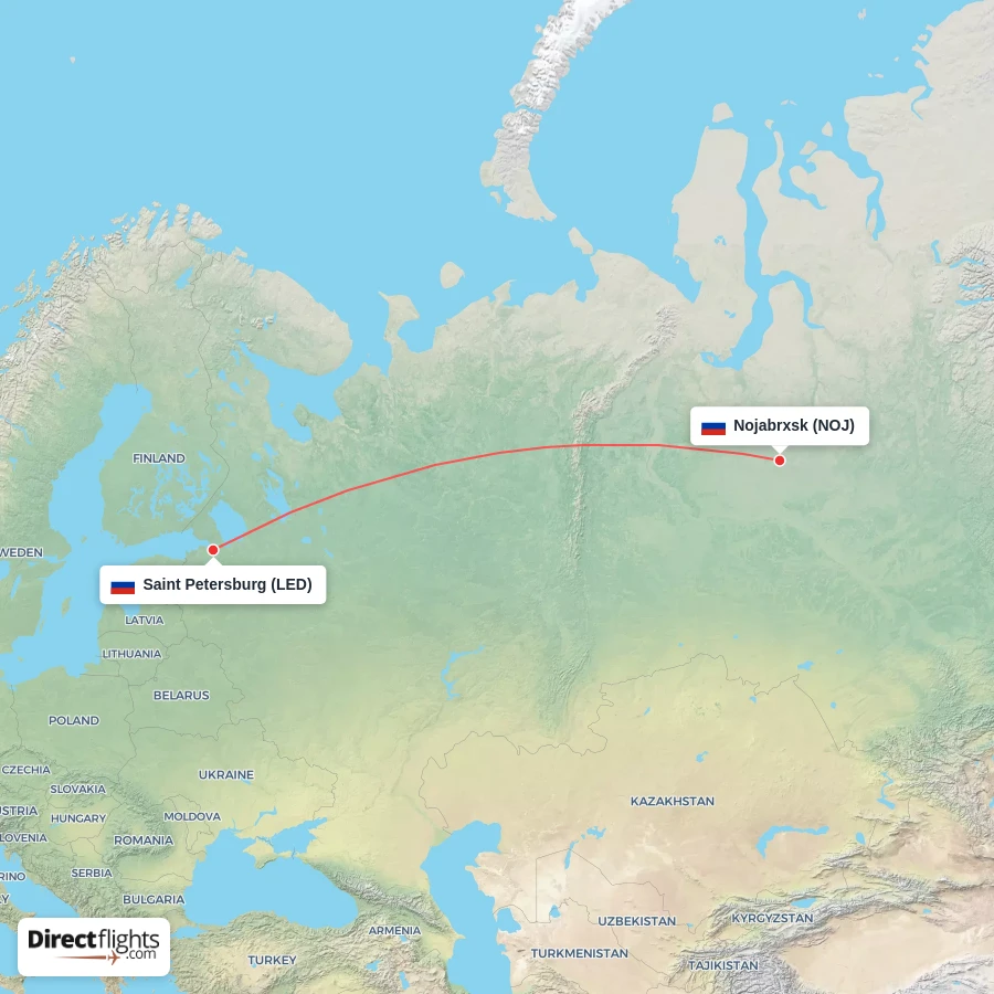 NOJ - LED route map