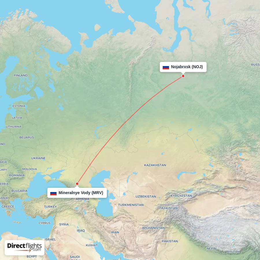 NOJ - MRV route map
