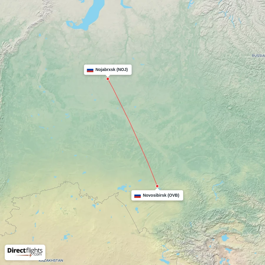 NOJ - OVB route map