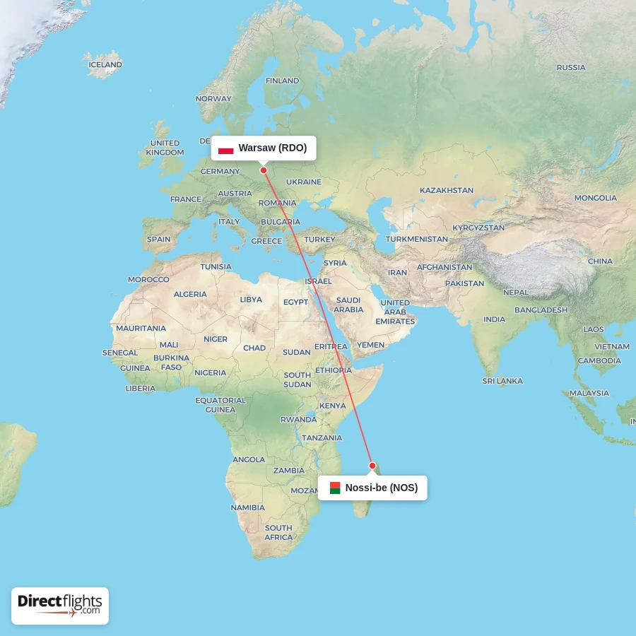 NOS - RDO route map