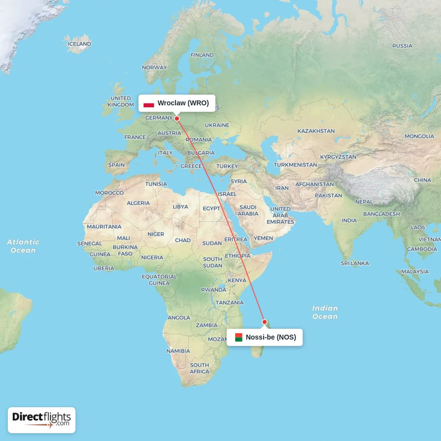 NOS - WRO route map