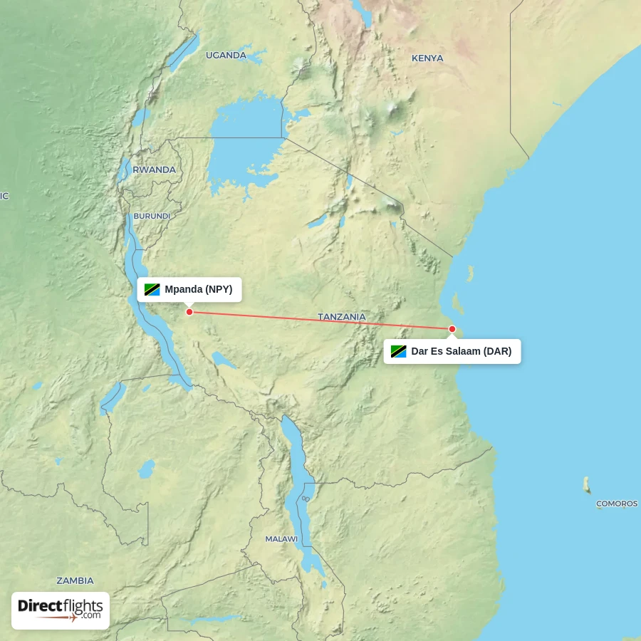 NPY - DAR route map
