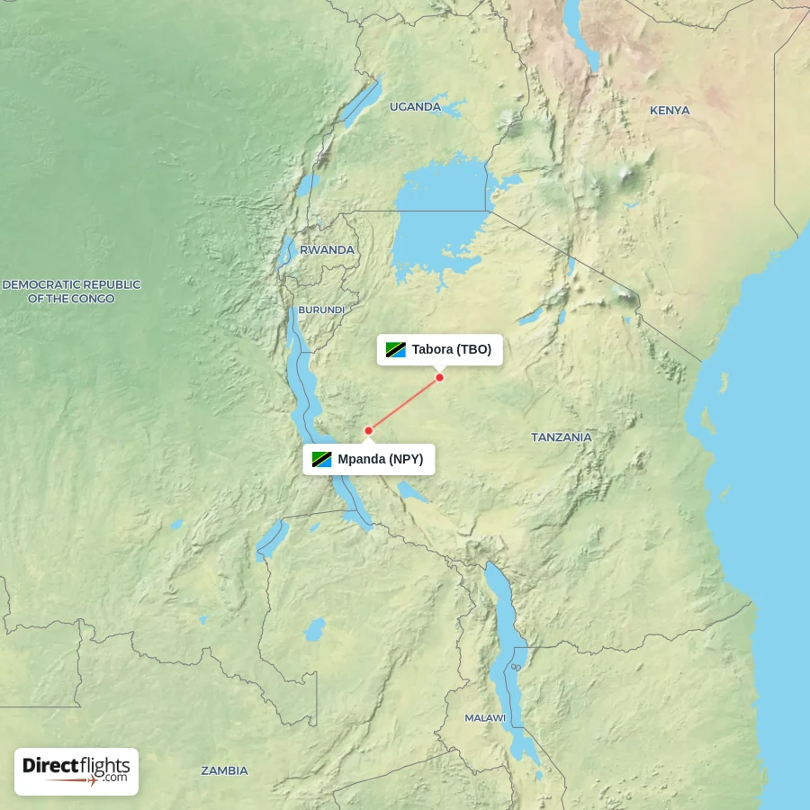 NPY - TBO route map