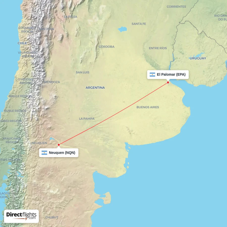 NQN - EPA route map