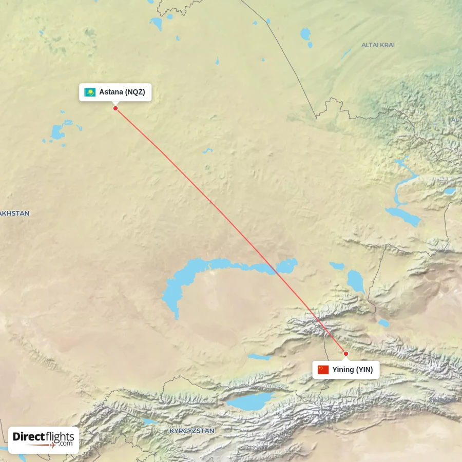 NQZ - YIN route map