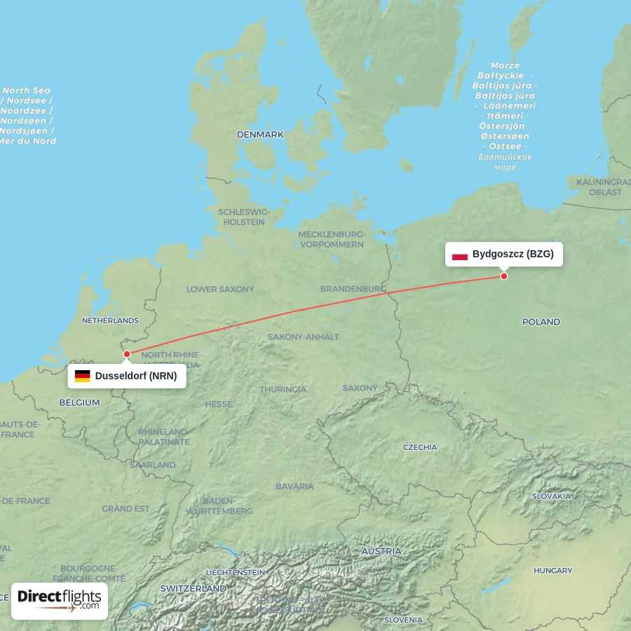 NRN - BZG route map