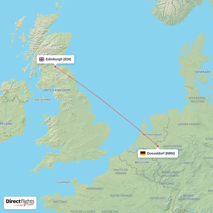 NRN - EDI route map