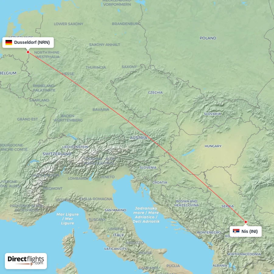 NRN - INI route map