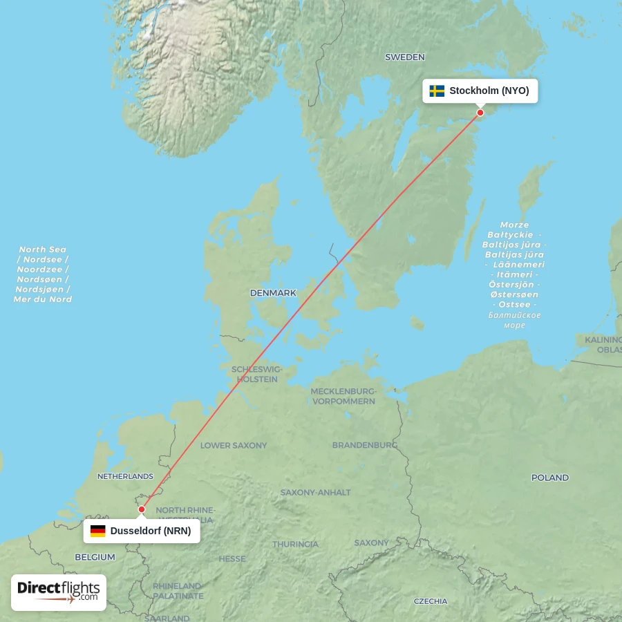 NRN - NYO route map