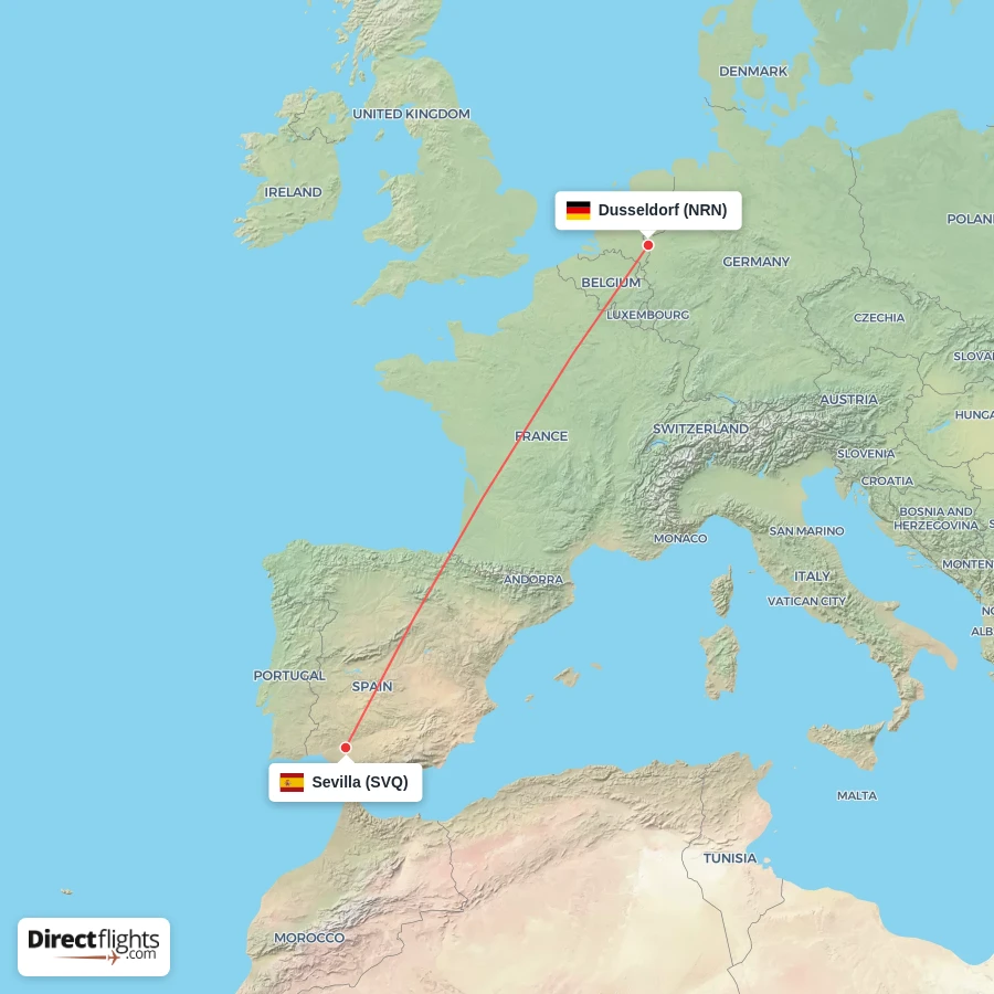 NRN - SVQ route map