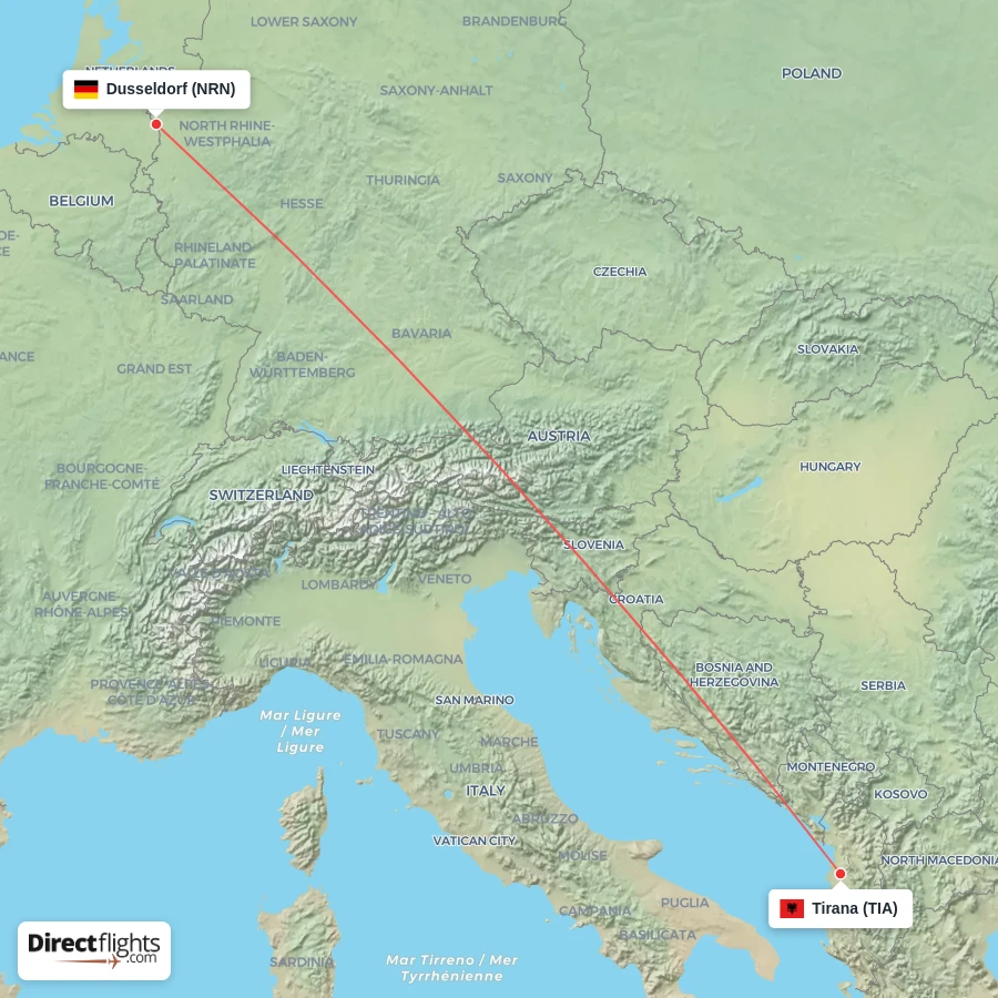 NRN - TIA route map