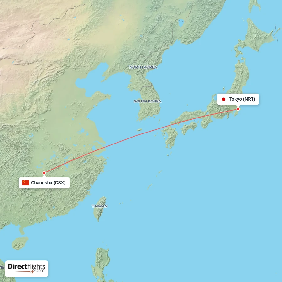 NRT - CSX route map