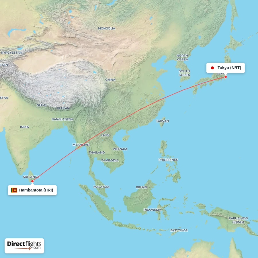 NRT - HRI route map