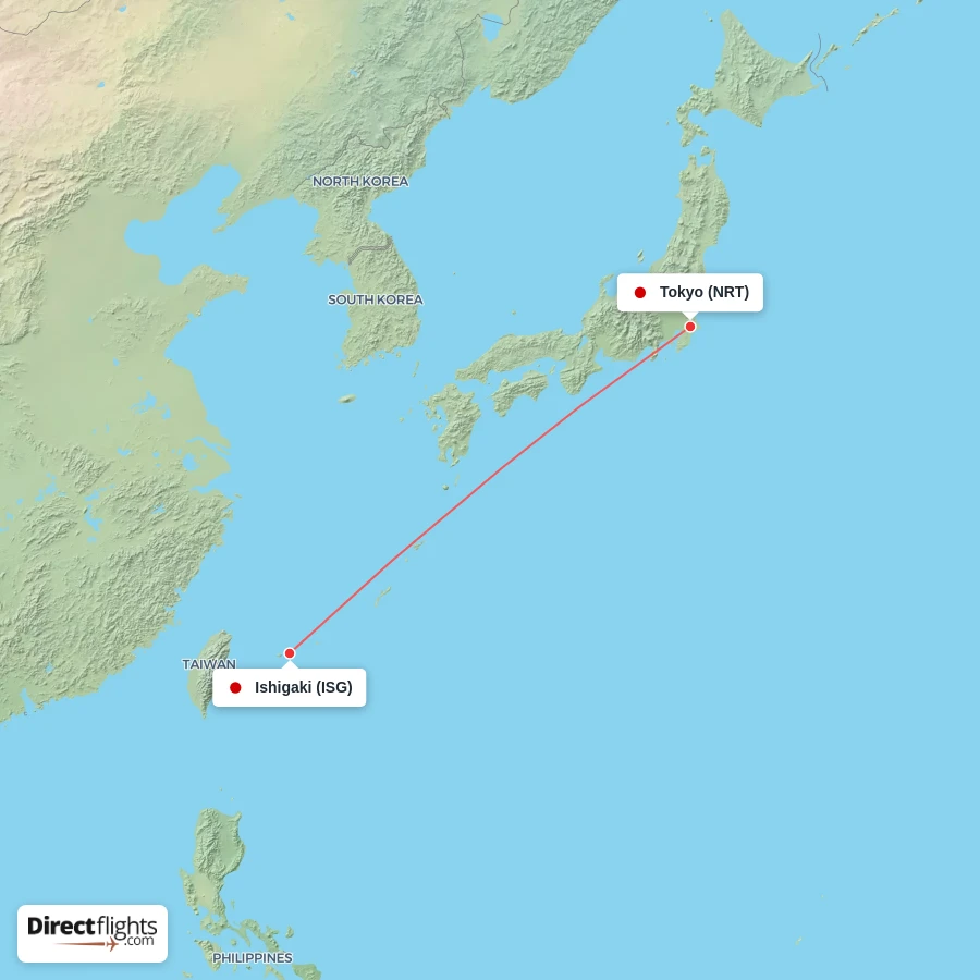 NRT - ISG route map