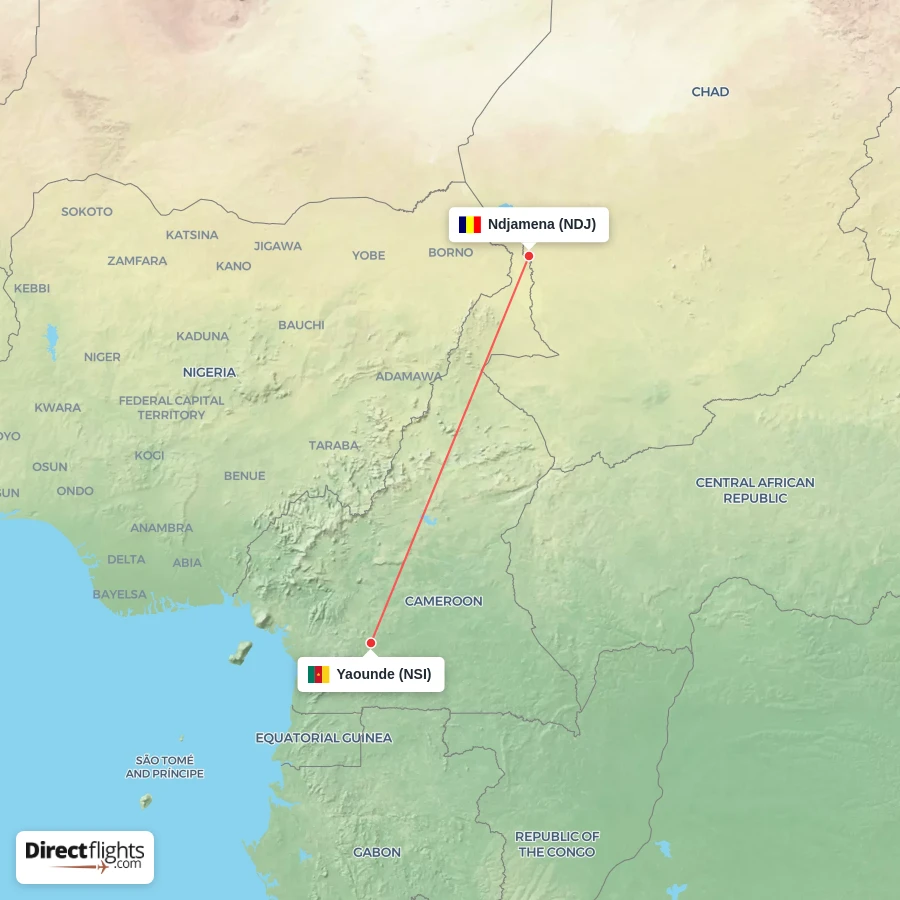 NSI - NDJ route map