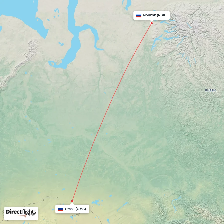 NSK - OMS route map