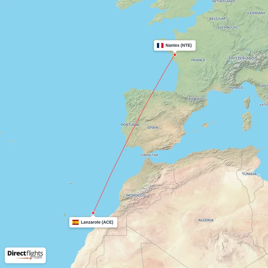 NTE - ACE route map