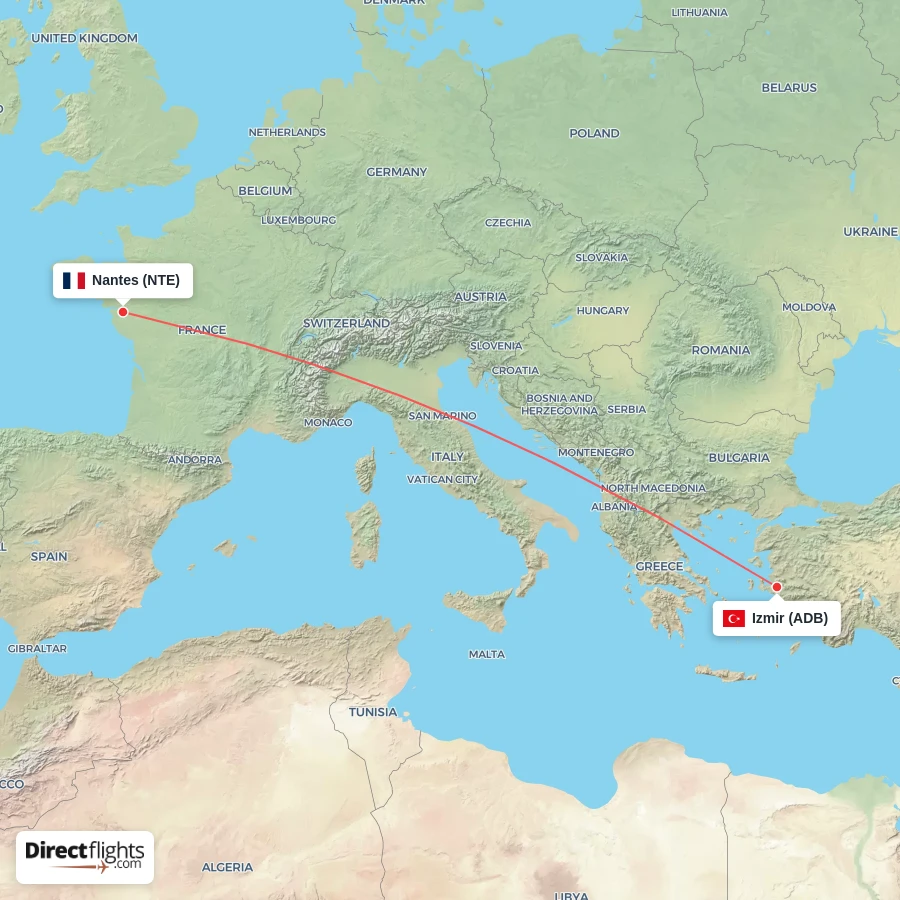 NTE - ADB route map