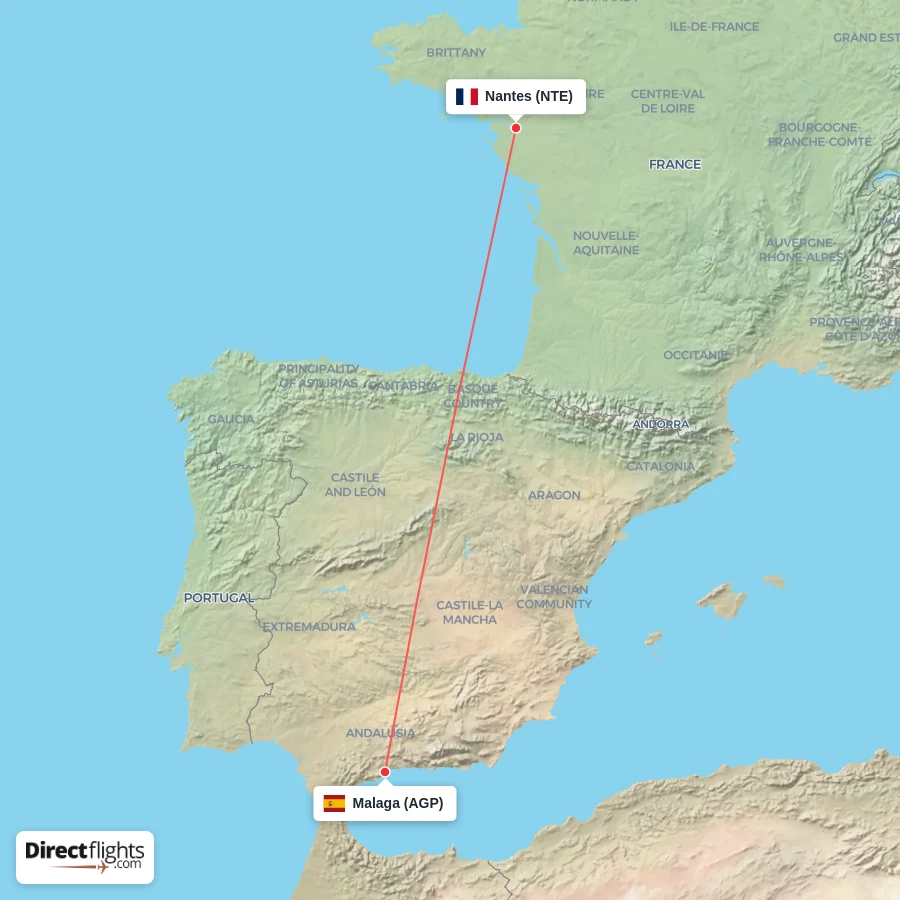 NTE - AGP route map