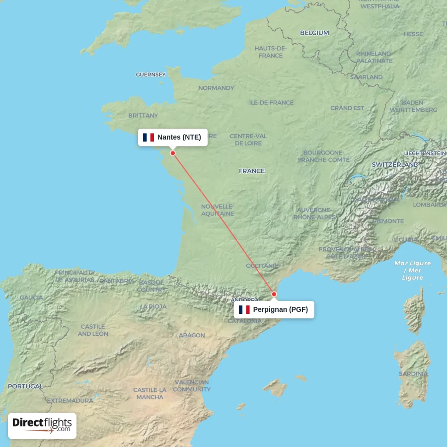 NTE - PGF route map