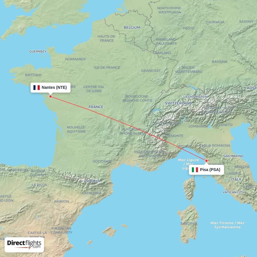 NTE - PSA route map