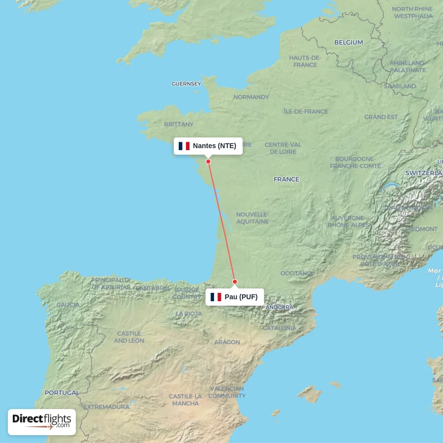 NTE - PUF route map