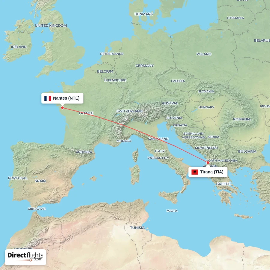 NTE - TIA route map