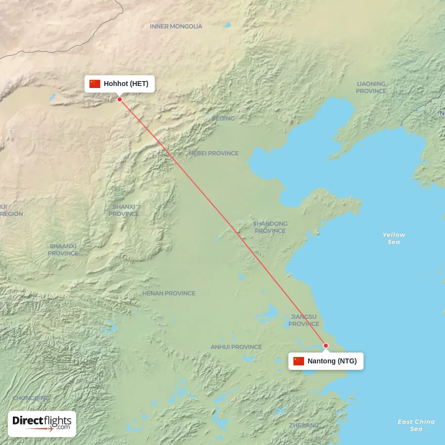 NTG - HET route map