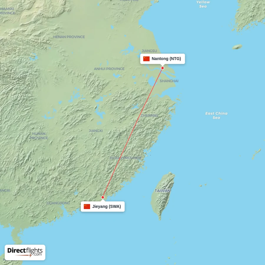 NTG - SWA route map