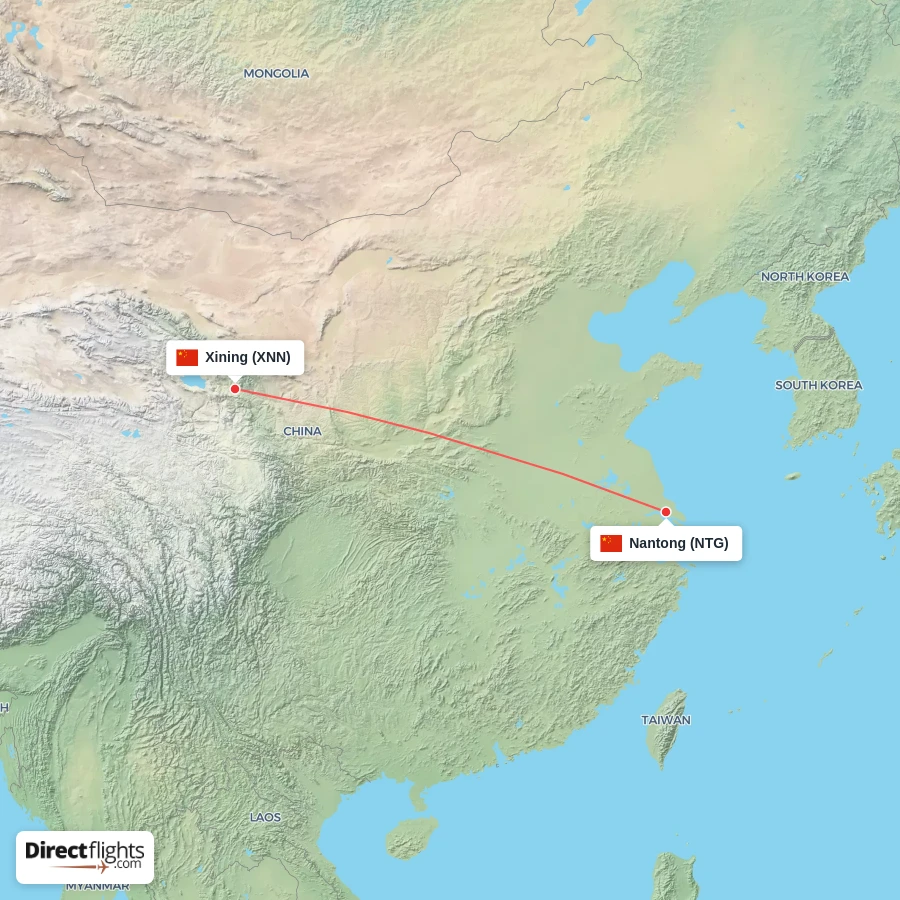 NTG - XNN route map