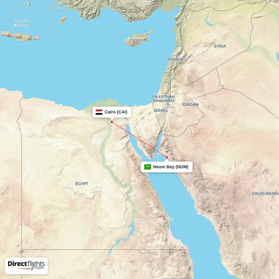 NUM - CAI route map