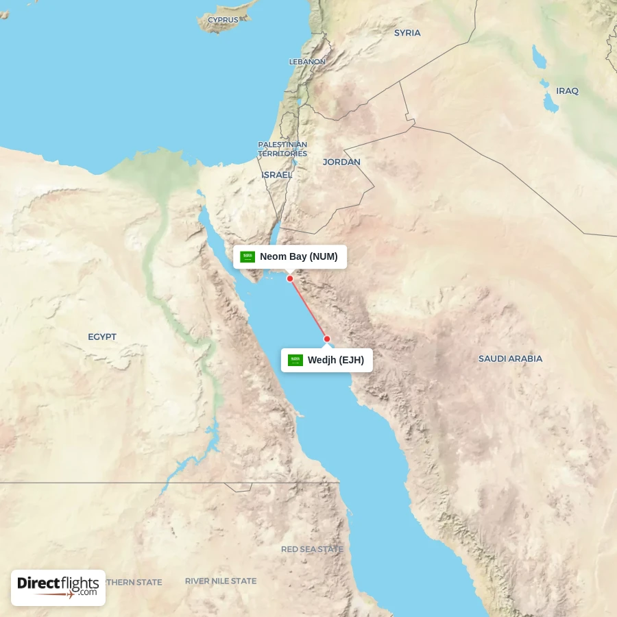 NUM - EJH route map