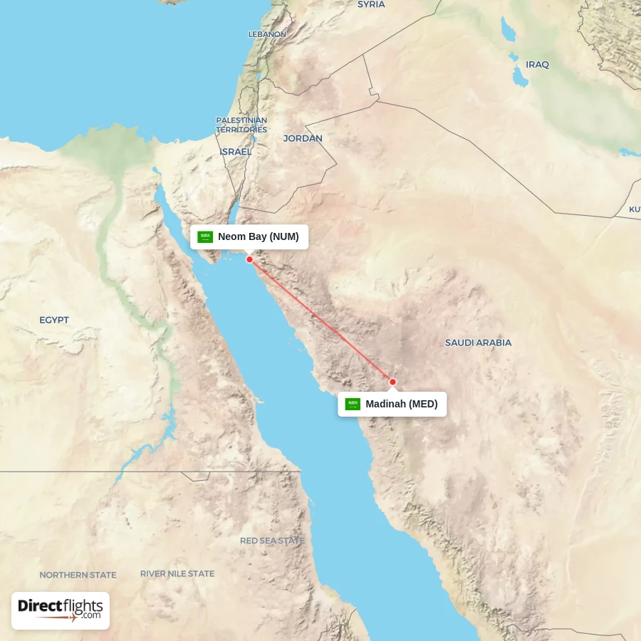 NUM - MED route map