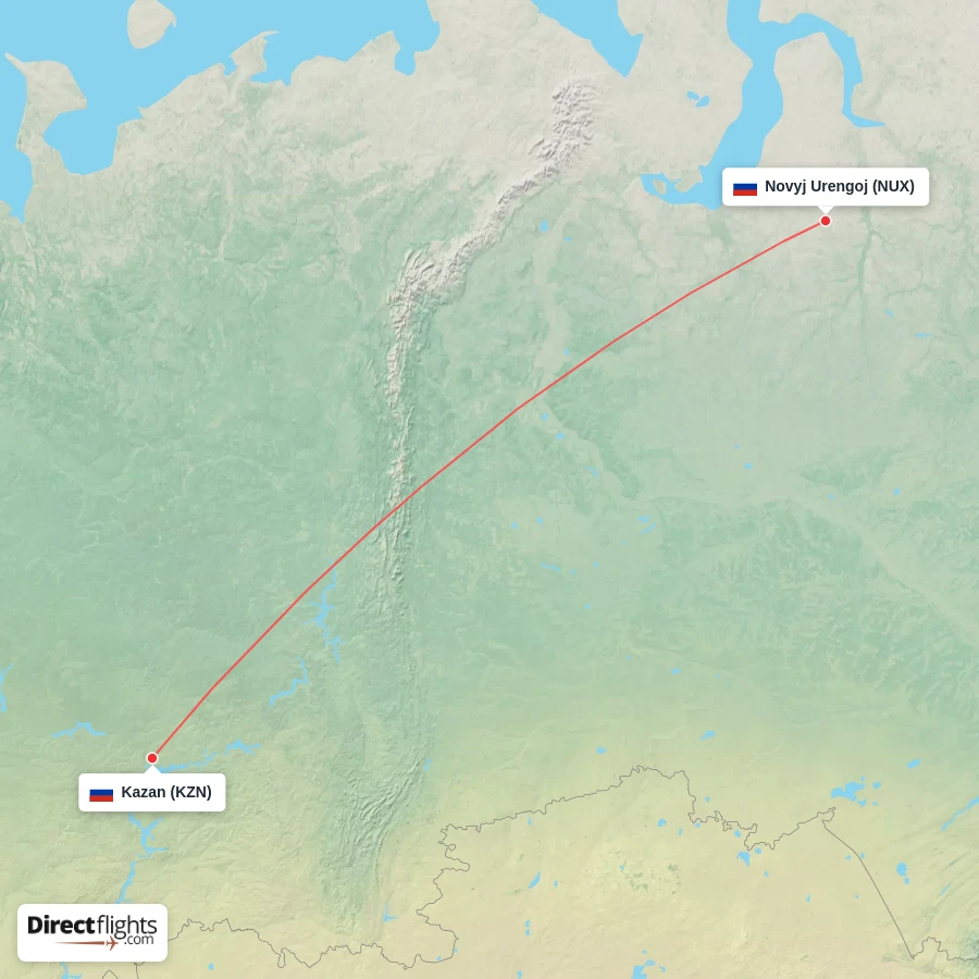 NUX - KZN route map
