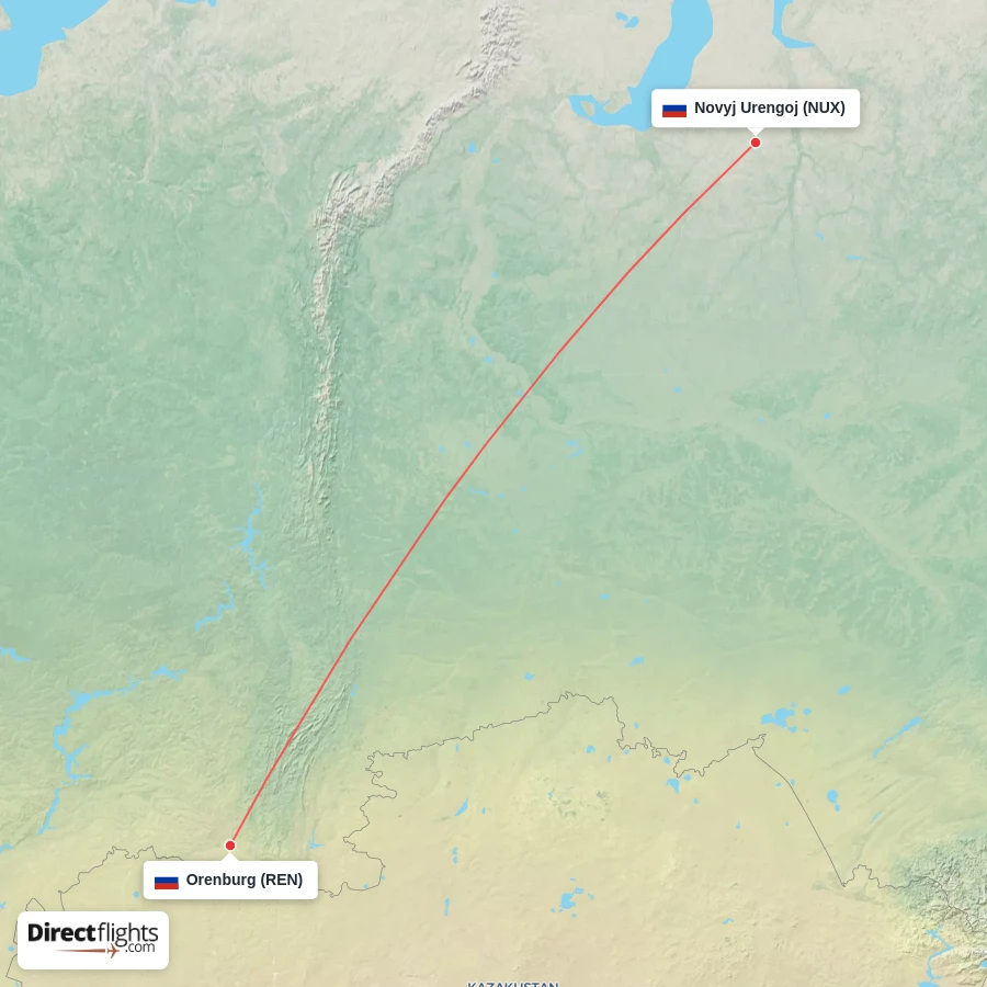 NUX - REN route map