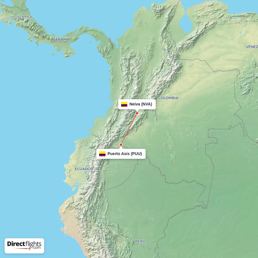 NVA - PUU route map
